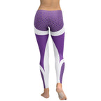 Beehive Geometric Leggings Velvet Purple