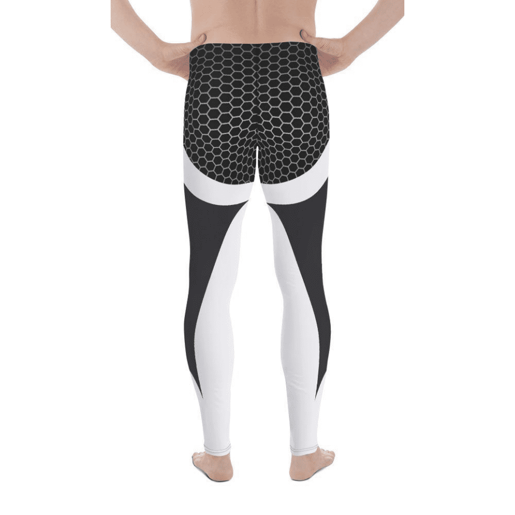 Beehive Geometric Men's Leggings Onyx Black