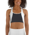 Beehive Geometric Sports Bra Onyx Black