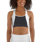 Beehive Geometric Sports Bra Onyx Black