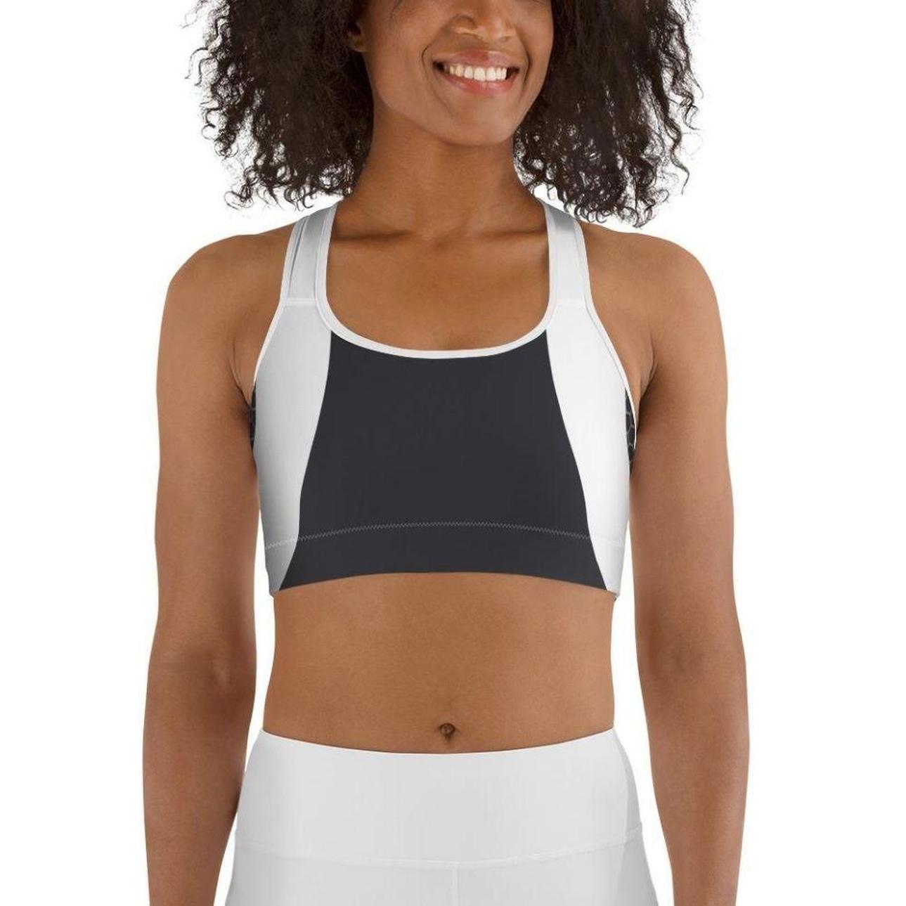 Beehive Geometric Sports Bra Onyx Black