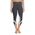 Beehive Geometric Yoga Capris Onyx Black