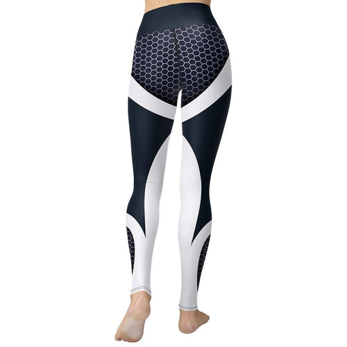 Beehive Geometric Yoga Leggings - FiercePulse - Premium Workout Leggings - Yoga Pants