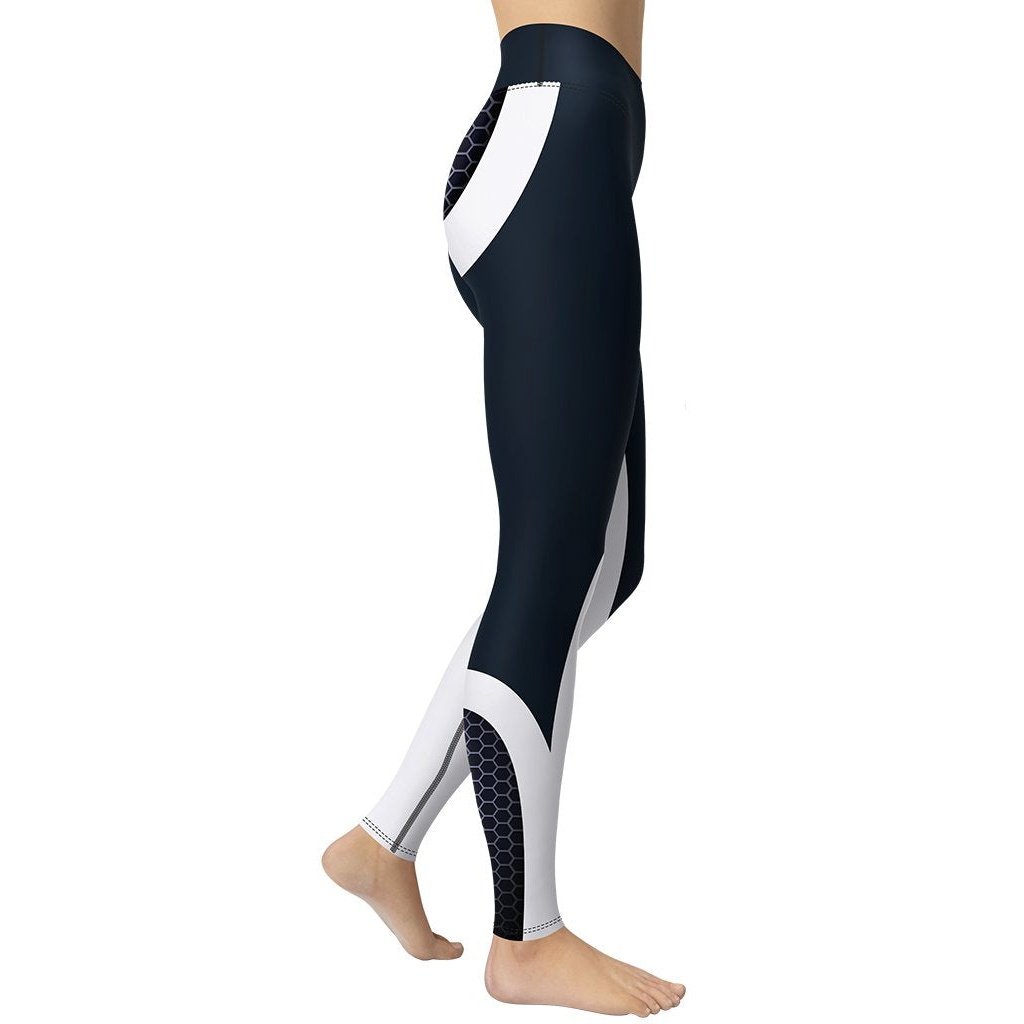 Beehive Geometric Yoga Leggings - FiercePulse - Premium Workout Leggings - Yoga Pants