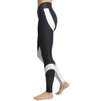 Beehive Geometric Yoga Leggings Onyx Black