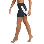 Beehive Geometric Yoga Shorts Navy Blue