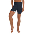 Beehive Geometric Yoga Shorts Navy Blue