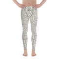 Beige Polka Dot Pattern Men's Leggings