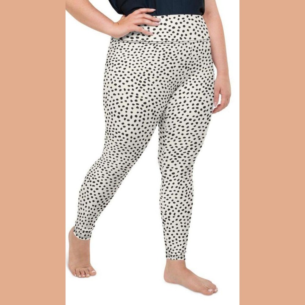 Plus size polka dot leggings best sale