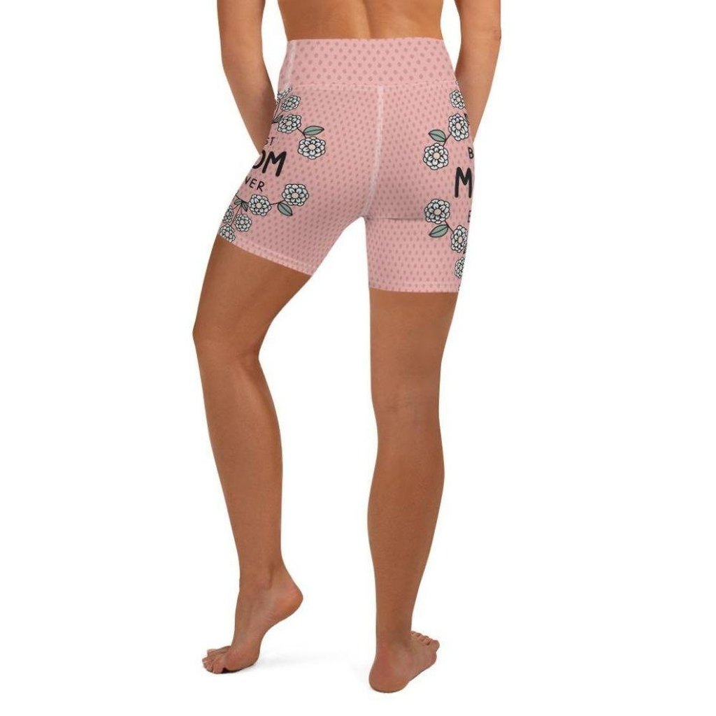 Best Mom Ever Yoga Shorts