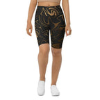 Black & Gold Biker Shorts