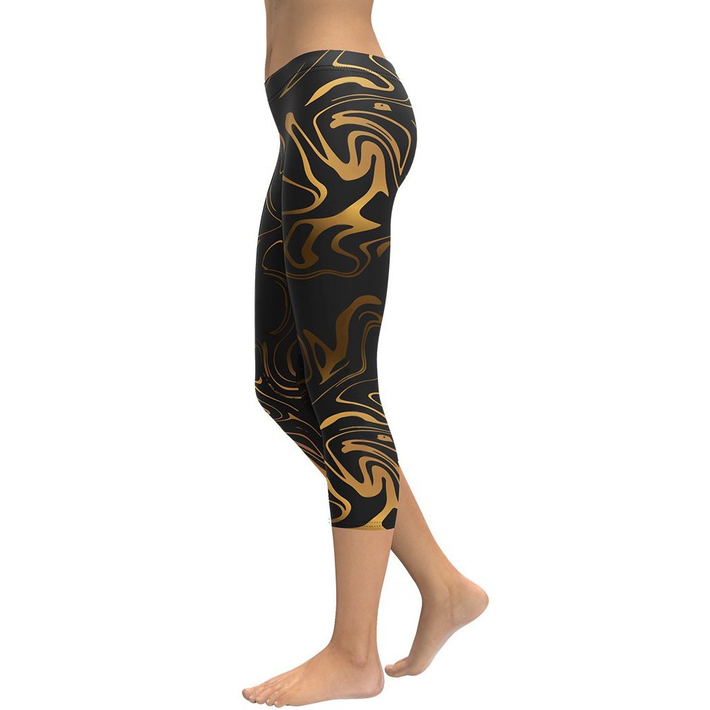 Buy online Gold Polyester Leggings from Capris & Leggings for Women by  Carnival for ₹609 at 45% off
