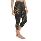 Black & Gold Yoga Capris