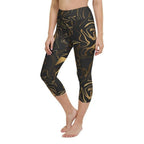 Black & Gold Yoga Capris