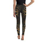 Black & Gold Youth Leggings