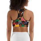 Black History Celebration Sports Bra