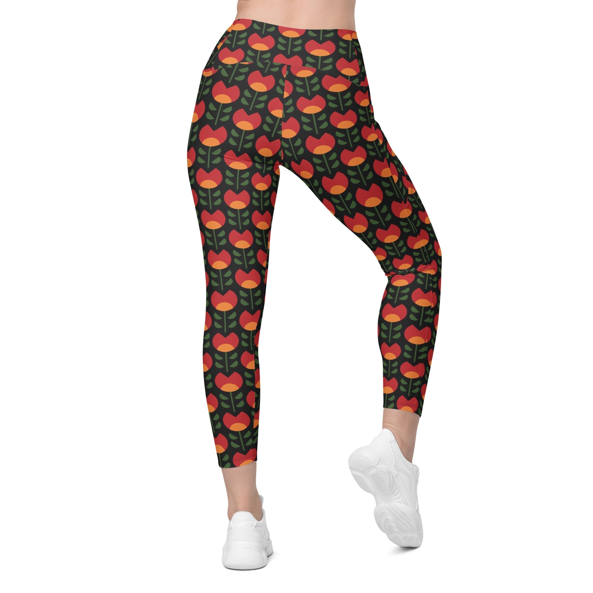 Black History Month Crossover Leggings With Pockets