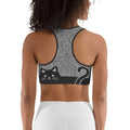 Black Kitty Sports Bra