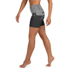 Black Kitty Yoga Shorts