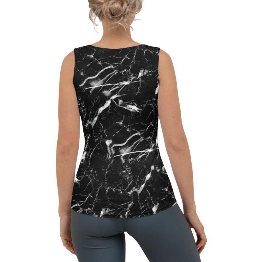 Black Marble Tank Top