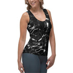 Black Marble Tank Top