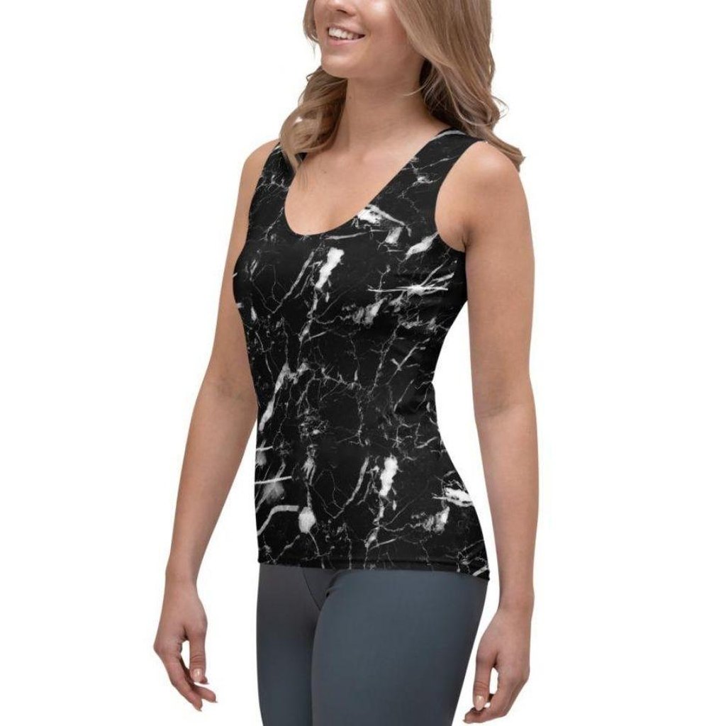 Black Marble Tank Top