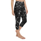 Black Marble Yoga Capris