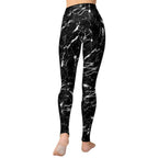 Black Marble Yoga Leggings
