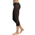 Black Mesh Capris