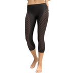 Black Mesh Capris