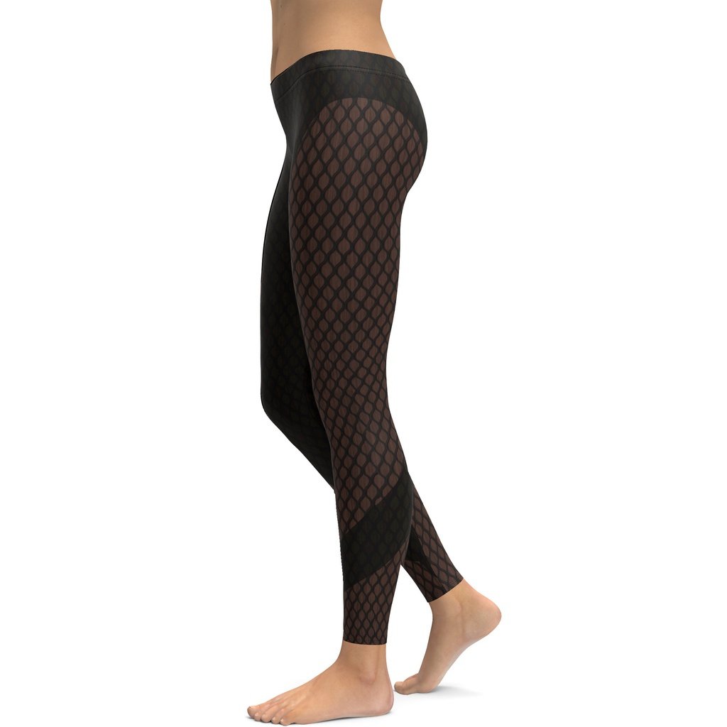 Black Mesh Leggings