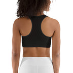 Black Mesh Sports Bra