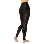 Black Mesh Yoga Leggings