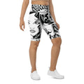 Black & White Comic Book Biker Shorts