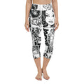 Black & White Comic Book Yoga Capris