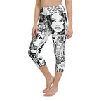 Black & White Comic Book Yoga Capris