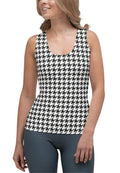 Black & White Houndstooth Tank Top