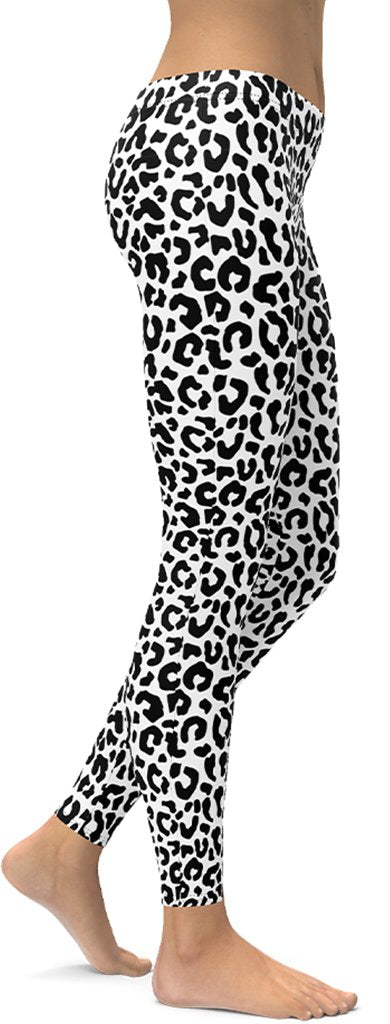 Black & White Leopard Leggings