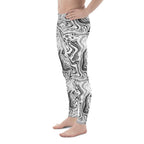 Black & White Marble Men's Leggings