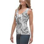 Black & White Marble Tank Top