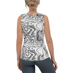 Black & White Marble Tank Top
