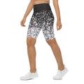 Black & White Ombre Biker Shorts