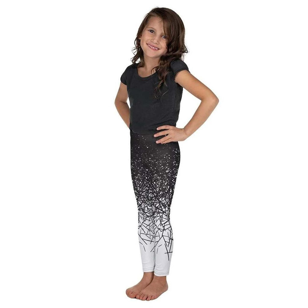 Black & White Ombre Kid's Leggings