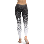 Black & White Ombre Leggings - FiercePulse - Premium Workout Leggings - Yoga Pants