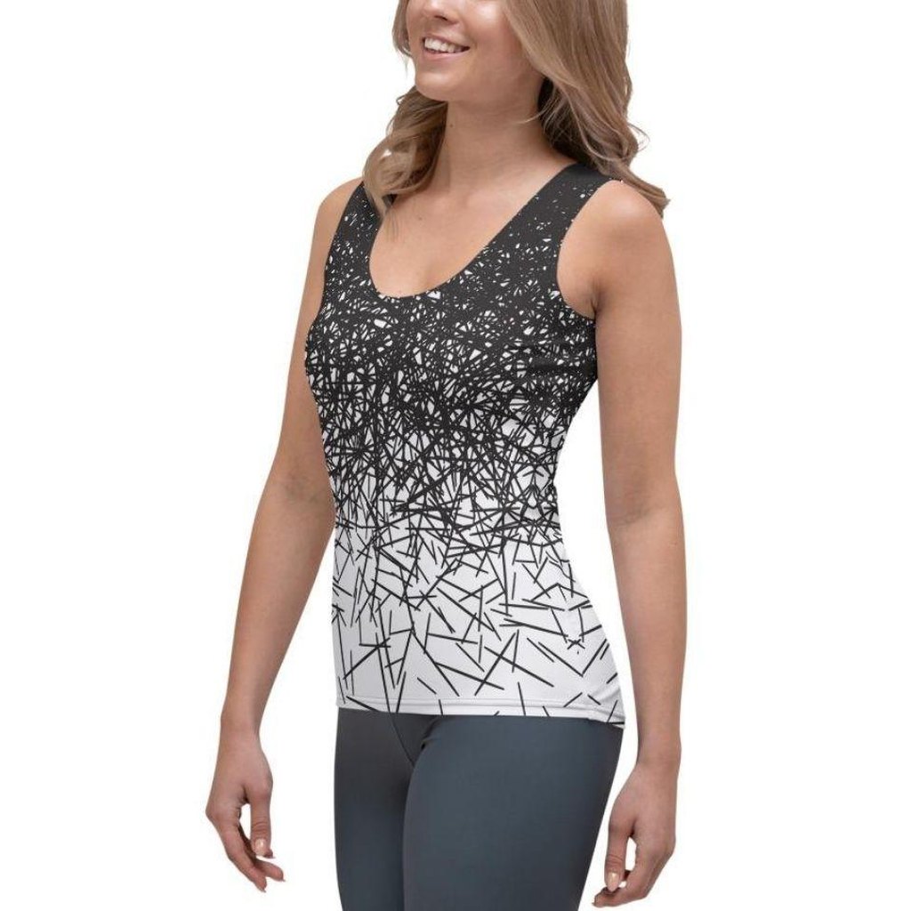 Black & White Ombre Tank Top