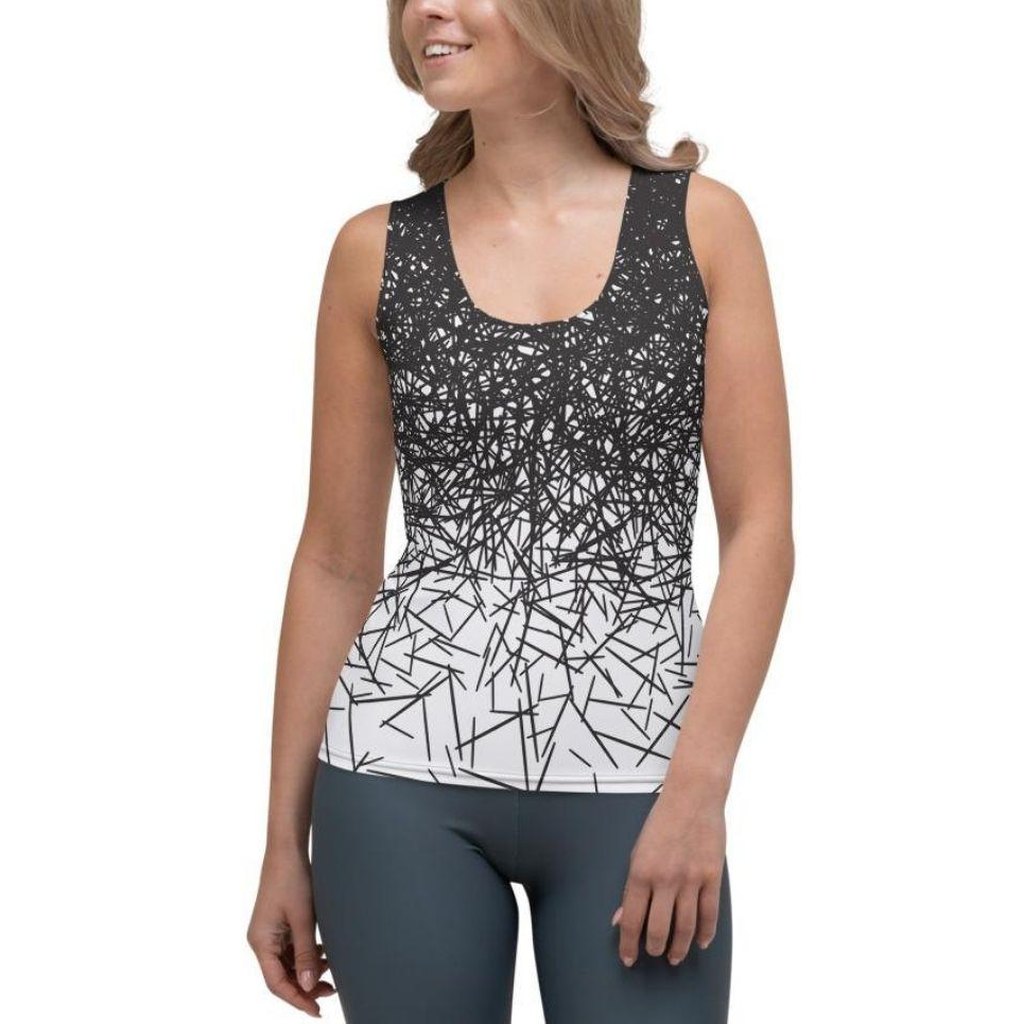 Black & White Ombre Tank Top