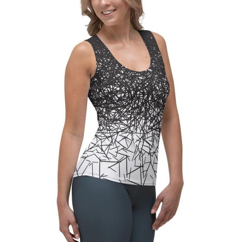 Black & White Ombre Tank Top