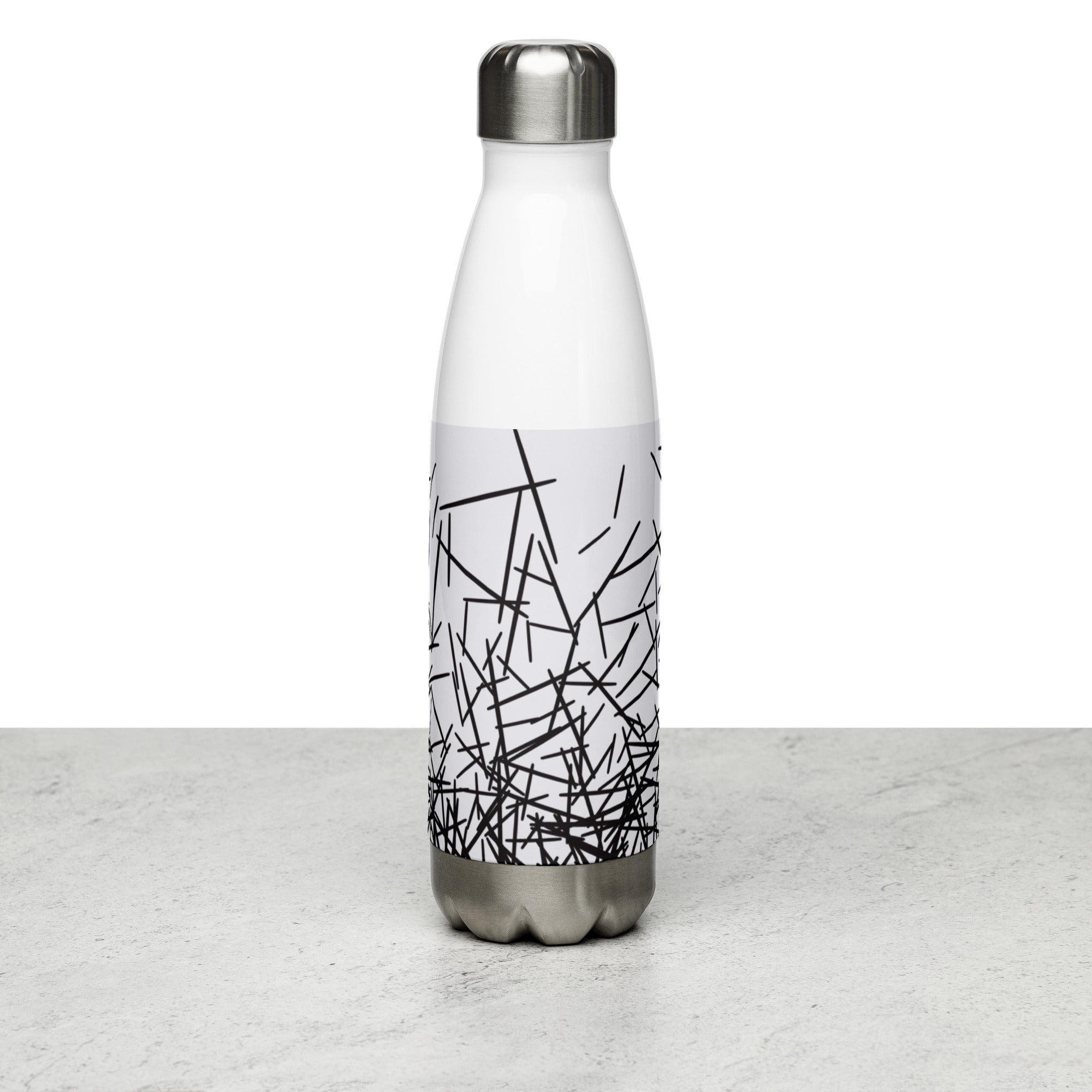 Black & White Ombre Water Bottle