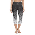 Black & White Ombre Yoga Capris