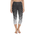 Black & White Ombre Yoga Capris